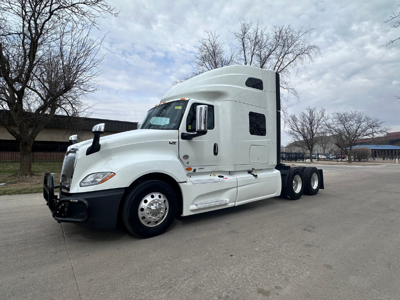 Driver's side of white 2022 International LT