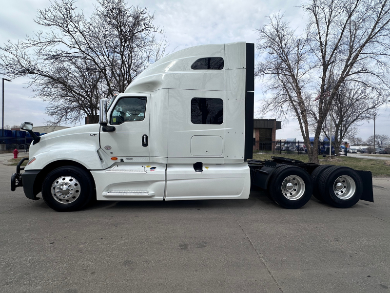 Driver's side of white 2022 International LT