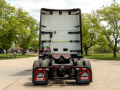 Rear of white 2027 Volvo VNL 860