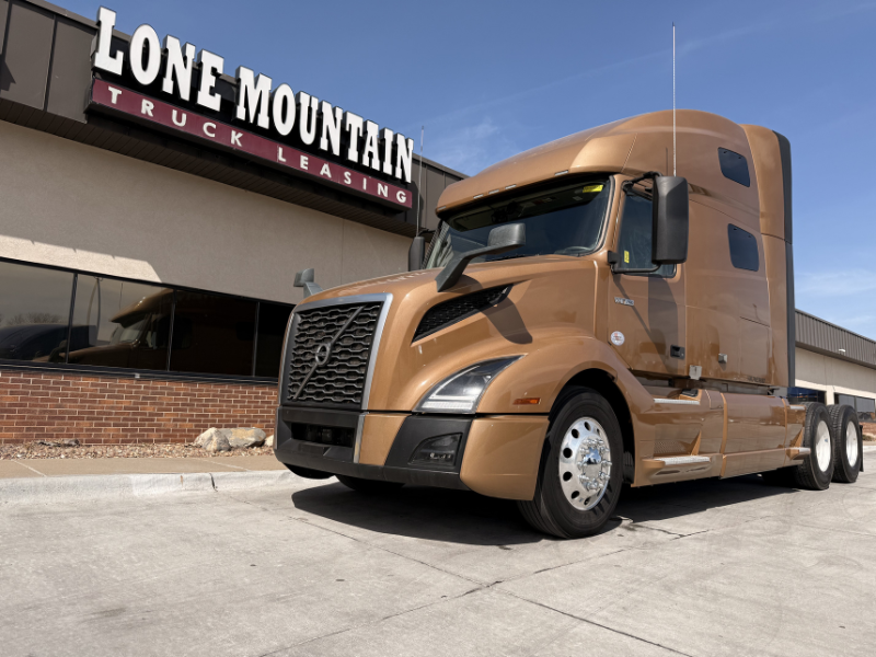 2023 Volvo VNL 760 parked outside Lone Mountain Truck Leasing's Carter Lake, Iowa headquarters
