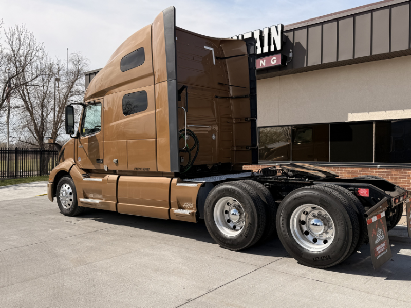 Driver side and rear of a 2023 Volvo VNL 760
