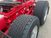Rear tires of 2022 Peterbilt 579 semi truck