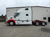 Driver's side of 2022 Peterbilt 579 semi truck