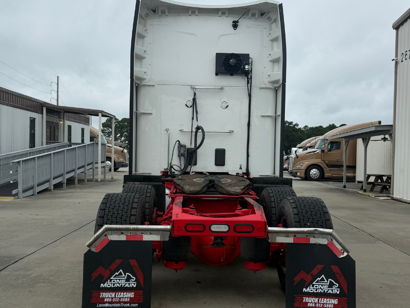 Rear of a 2022 Peterbilt 579 semi truck