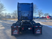 Rear of a blue 2022 International LT