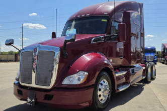 Maroon 2022 Kenworth T680