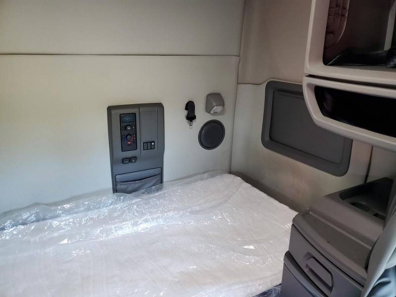 Interior sleeper area of a 2023 Volvo VNL 740